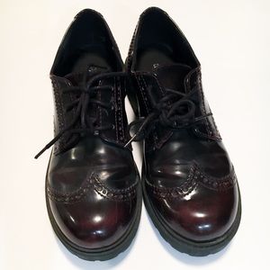 Maroon brogues